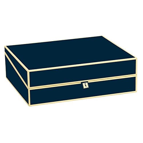 Semikolon Letter Size / A4 Size Document Storage Box, Marine - Dark Blue