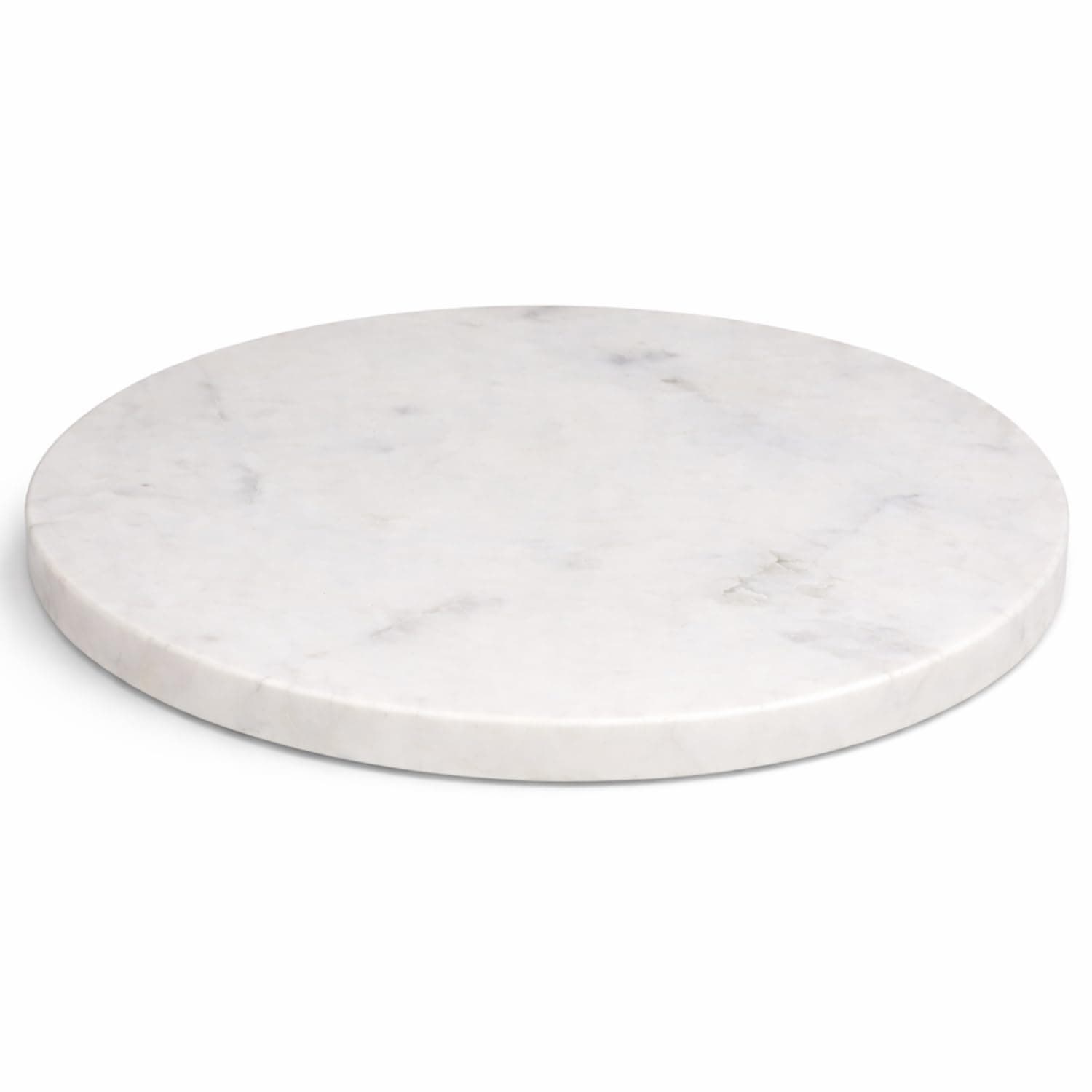 KC KULLICRAFT Multi-Purpose Round Shape Marble Cheese Tray | Cutting Board. S...