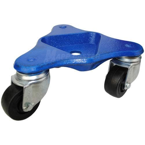 Tri Wheel Cup Dolly with 2-1/2" Hard Rubber Wheels - 600 lbs Capacity - Made in USA