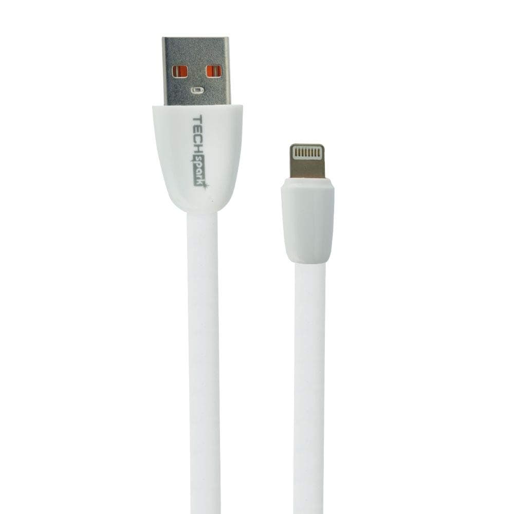 Techspark DC05 Flat 2.5AMP 1 MTR Data Cable_White