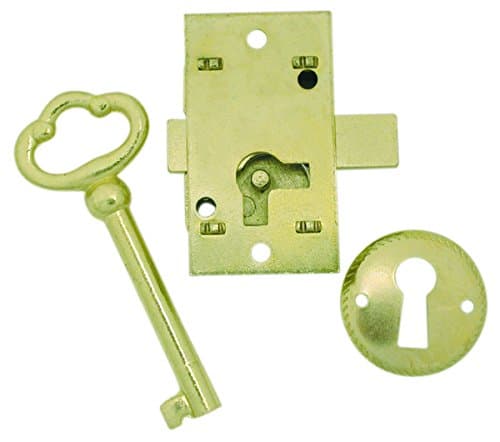 Ultra HardwareU 44819 Surface Mounted Cupboard Lock, Brass, 2 x 2 x 2 inches
