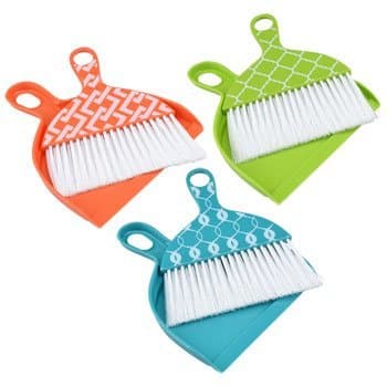 2-Pack Mini Dustpan and Broom sets in Modern Designs
