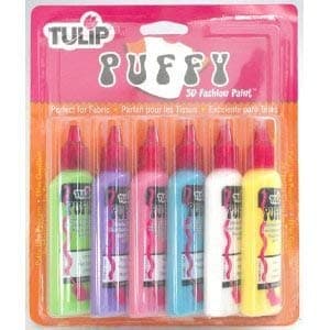 Tulip Dimensional Fabric Paints 1.25oz 6/Pkg-Puffy