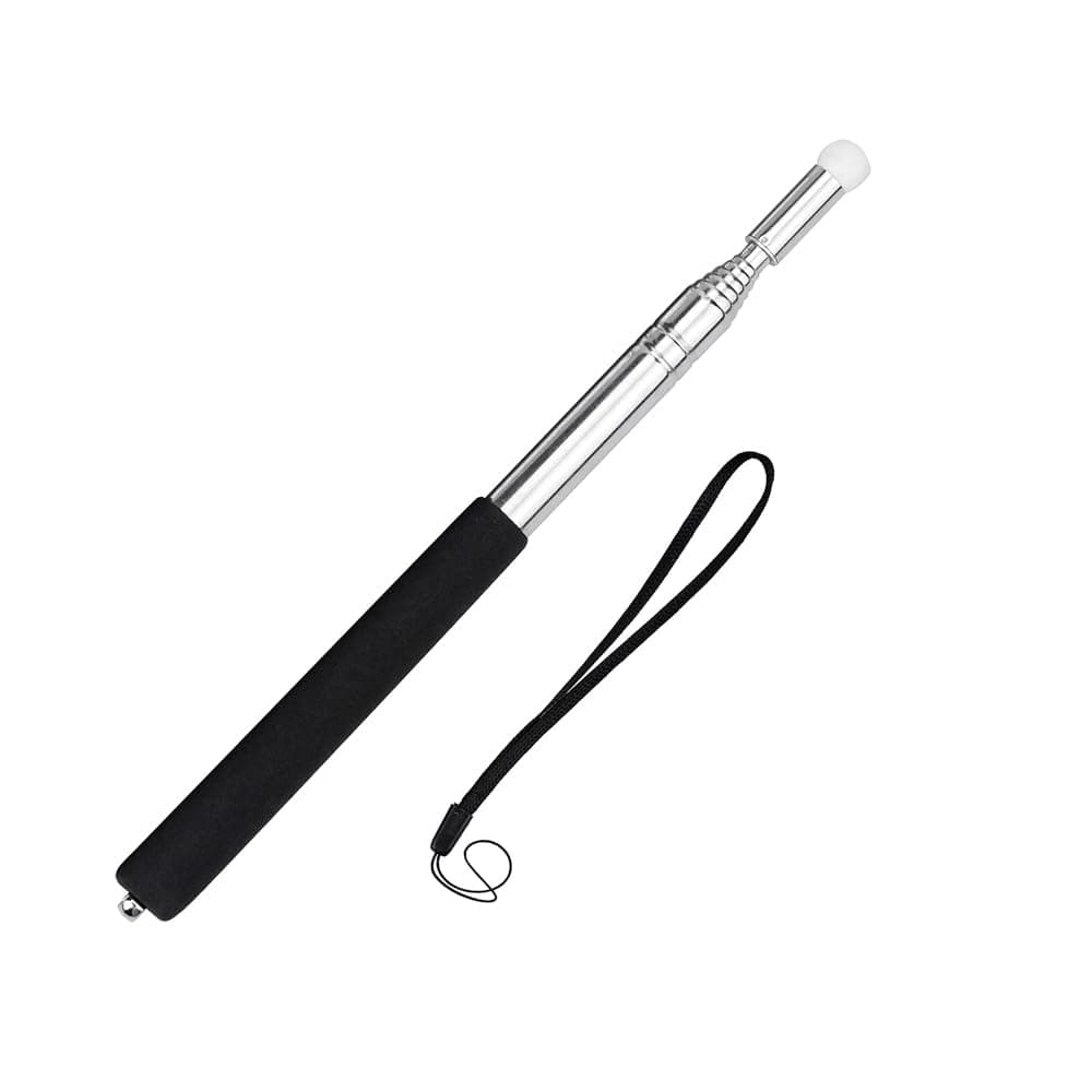 AMERTEER Teachers Pointer | Telescopic Self-Defense Baton | Extendable Tactical Baton for Personal Safety | Collapsible, Portable Self-Defense Tool with Wrist Strap | Compact & Durable for Easy Carry