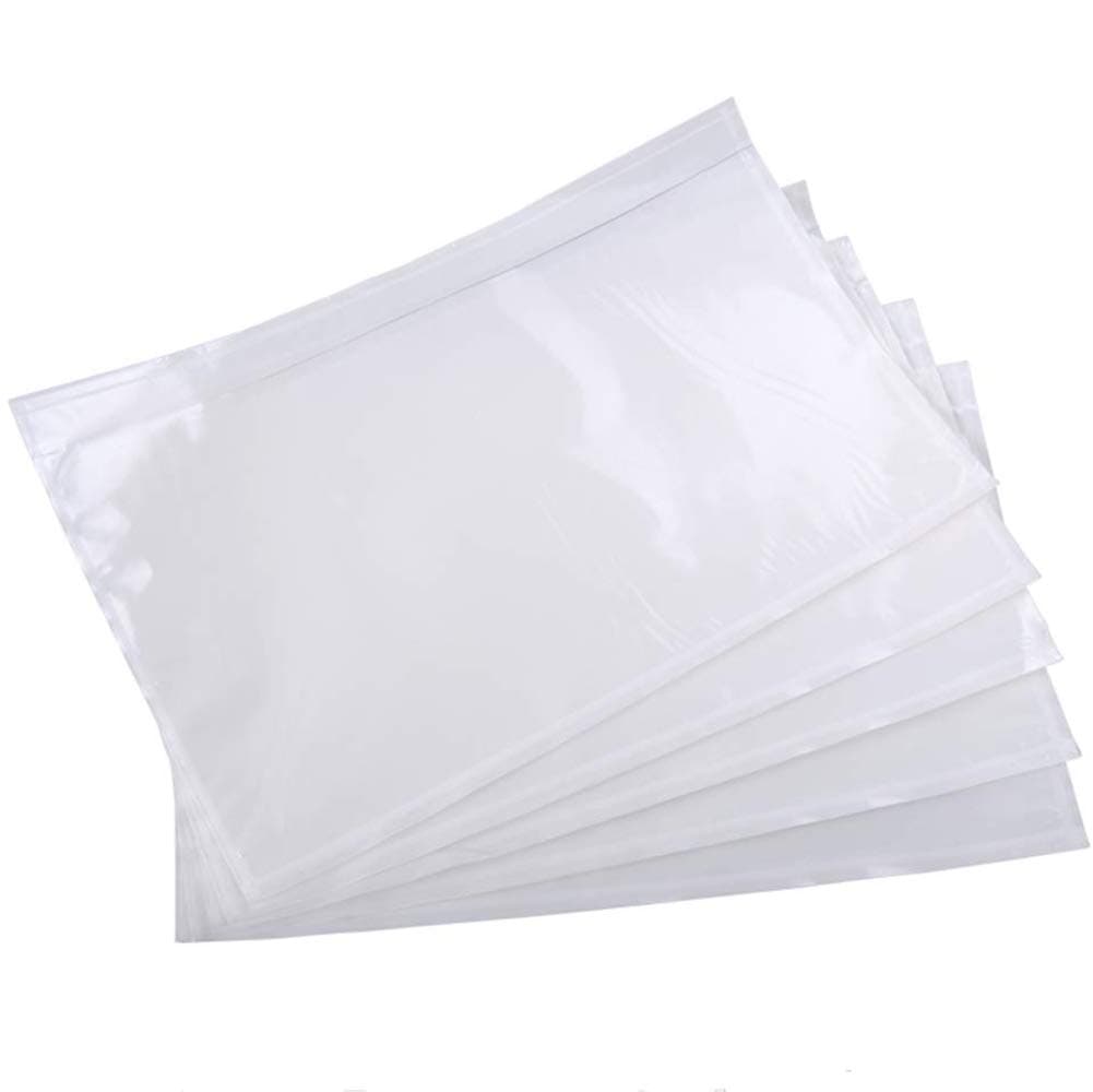 9527 Product 6 x 9 Clear Adhesive Top Loading Packing List Shipping Pouches, Mailing/Shipping Label Envelopes (100 Pack)