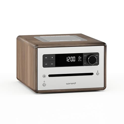 Sonoro CD2 Radio with Bluetooth, CD, USB, FM/DAB+ (Walnut)