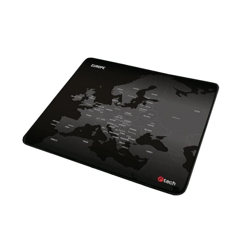 C-TECHMP-01E Mouse Mat Black - Mouse Mat (Black, Image, Fabric, Non-Slip Base)