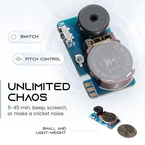 AnnoyingPCB Beeping Prank Device - Small, Annoying Noisemaker, Super Long Lasting Battery Life - Won't Stop Beeping for Three Years, Gag Gifts, Pranks for Adults