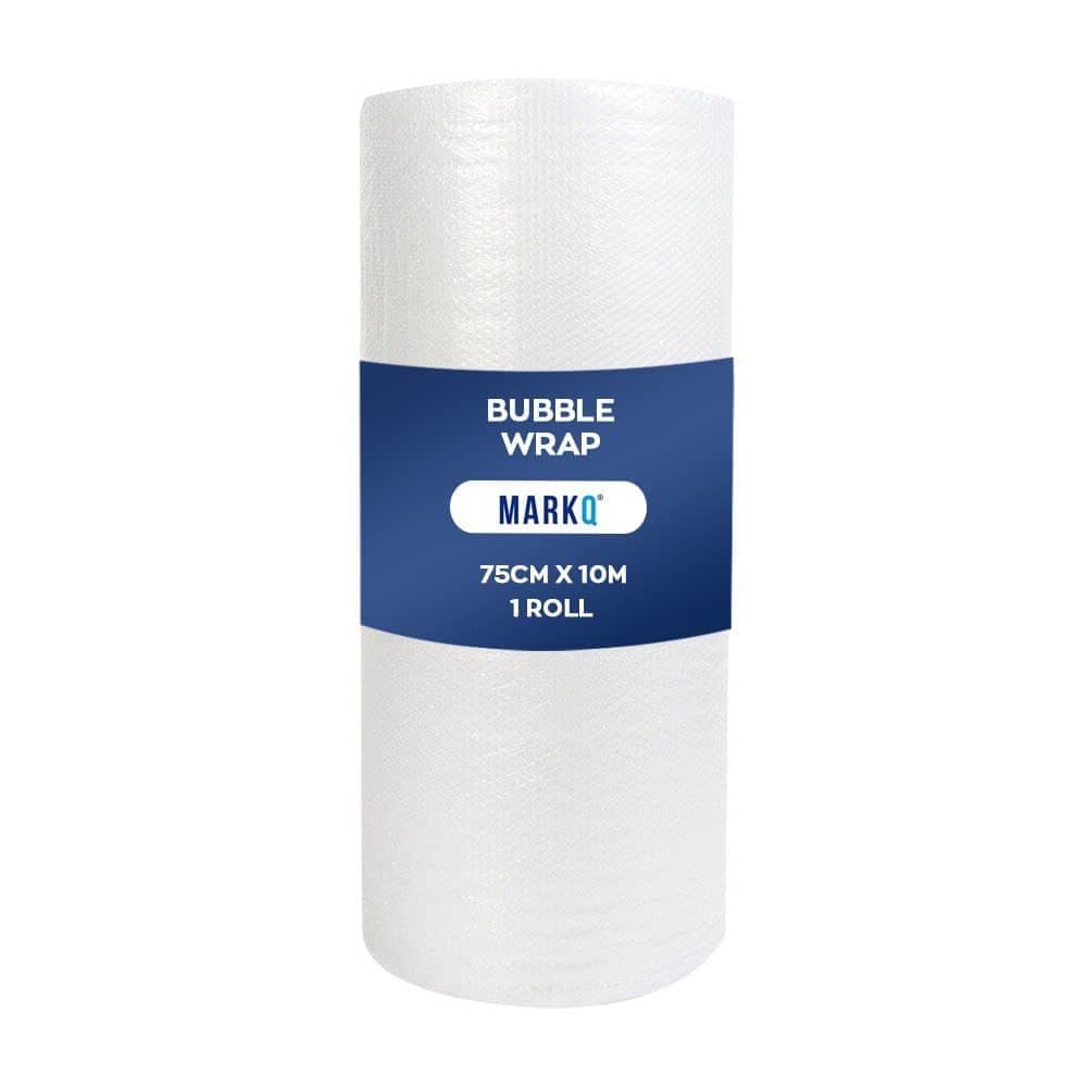 MARKQ Bubble Wrap Roll, 75 cm x 10 m Air Bubble Cushioning Wrap for Packaging, Shipping, Mailing, Packing and Moving Supplies