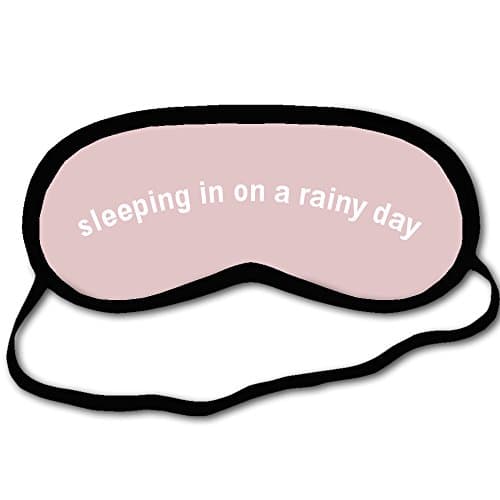 EnnE Sleep Mask & Blindfold with Sleeping in On A Rainy Day Super-Soft Eye Mask for Travel & Sleep Ideal Gift for Woman & Men