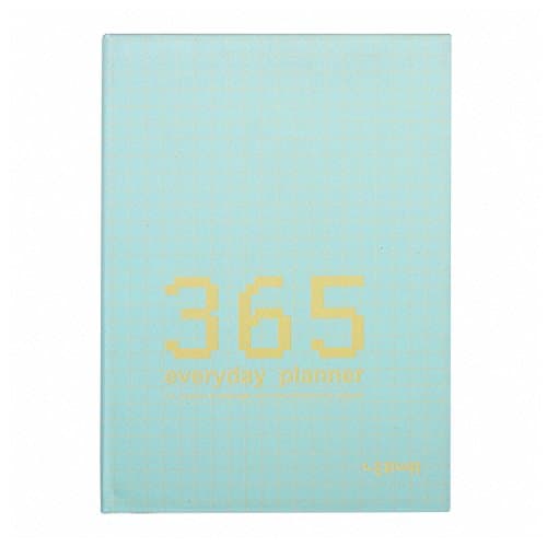 EzSos Daily Planner, 365 Schedule Diary Notebook, Hardcover Notepad Agenda Planner for Time Management Work Study Record, Medium Size of A5, 5x7.2 Inch,128 Sheets, Blue