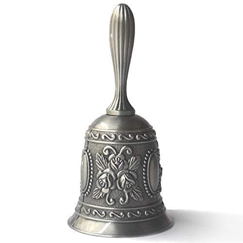 Silver Bells Bronze Bell Call Loud Wedding Bells Multi-Purpose Bells for Craft Alarm School Church Classroom Bar Hotel Vintage Bell for Toddlers Hand Bells for Adults Kids Seniors