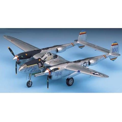 ACADEMY#12282 P-38 Lightning Plastic Model Kit, 1/48 Scale