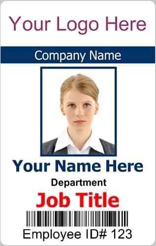 Custom CompanyWork Photo ID Badge