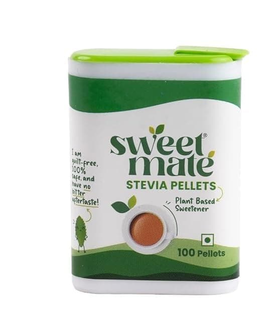 Stevia Tablets (100 Tablets) -100 Servings - Plant Based 100% Natural Sweetener - Diabetic Friendly - Zero Calorie - Sugar Free, Vegan & Keto Friendly - Tastes Just Like Sugar (Pack of 1)