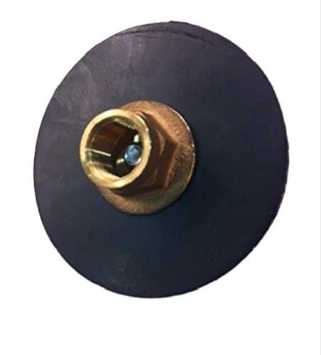 3" Force Disc Curb Plunger - Reinforced Rubber - 1/2" IPS Brass Holder