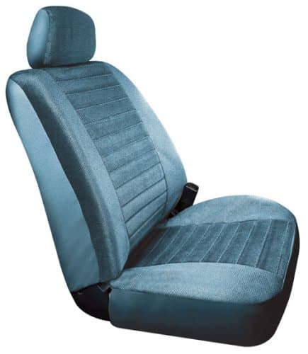 Saddleman Custom Made Front Bench / Backrest Seat Cover - Windsor Velour Fabric (Blue)