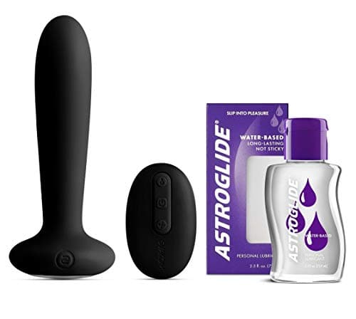 25-Function Warming P Stimulator by SVAKOM & 2.5 Oz Water-Based Lubricant Astroglide