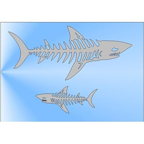Shark Skeleton Stencil