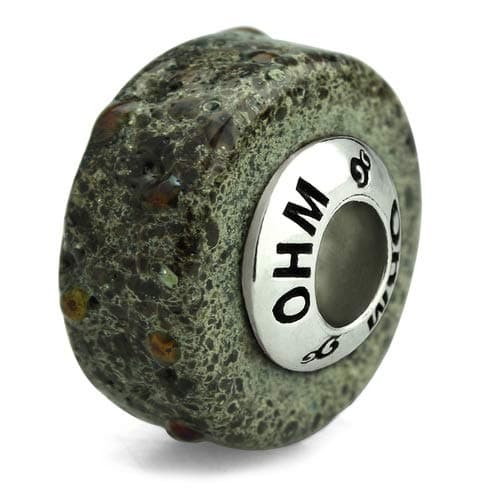 OHM Dragon Skin OHM Beads, Sterling Silver