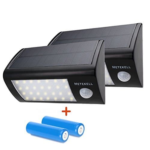 Hetekell 28 Led Super Bright Solar Motion Sensor Light for Outdoor Wall Yard Deck Garden Street, Waterproof Wireless Security Auto On / Off (2)