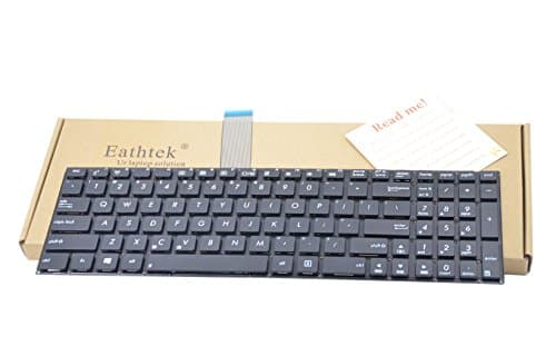 Eathtek Replacement Keyboard NO Frame Compatible for Asus X501 X501A X501U X501EI X501XE X501XI R510LA R510LB R510LC R510LD R510LN Series Black US Layout