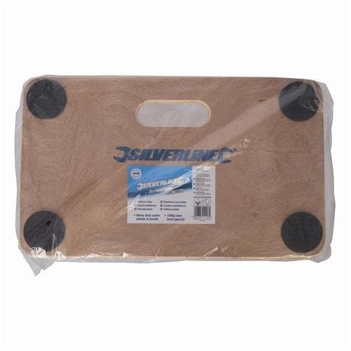 2 X Silverline 647896 Wheeled Platform Dolly 150kg Load Capacity