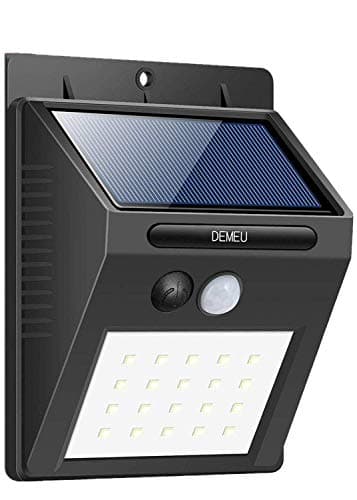 Solar Lights Outdoor, DEMEU 20 LED Motion Sensor Security Lights, Waterproof Solar Night Lights-Wireless Solar Powered Wall Lights for Garden, Stairs, Patio, Yard, Pathway, Garage, Driveway, Walkway