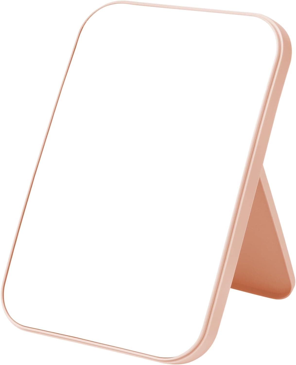 Leeonz Acrylonitrile Butadiene Styrene (ABS) ABS Desktop Foldable Mirror - Simple Portable Princess Square With Stand for Women (Pink-8Inch, Tabletop Mount, Framed)