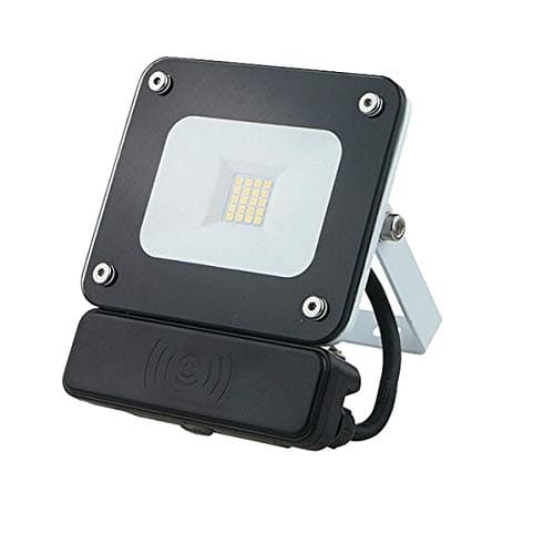 werden Projector – Glass IP65 10 W LED Cold Light Black with Microwave Sensor