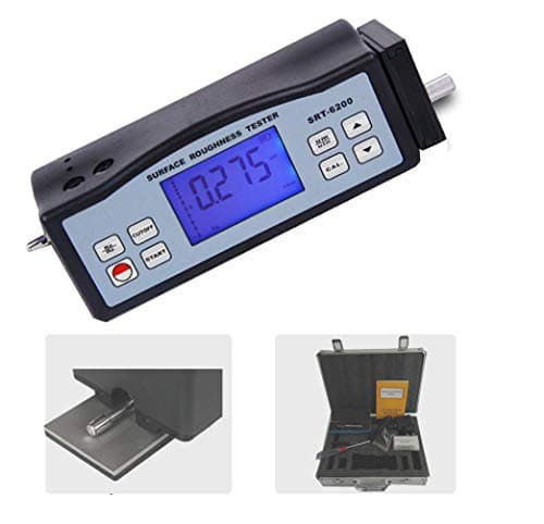 CNYST Digital Electronic Surface Roughness Gauge Integrated Profile Tester Roughness Profilometer 2 Parameters Ra Rz Testing Ra Range 0.05 to 10.00µm Rz Range 0.020 to 100.0µm