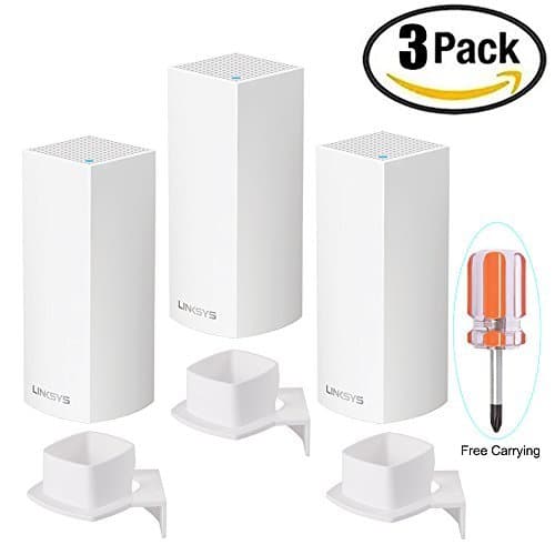 Wall Mount Holder for Linksys Velop Tri-Band Whole Home WiFi Mesh System（3 Pack）