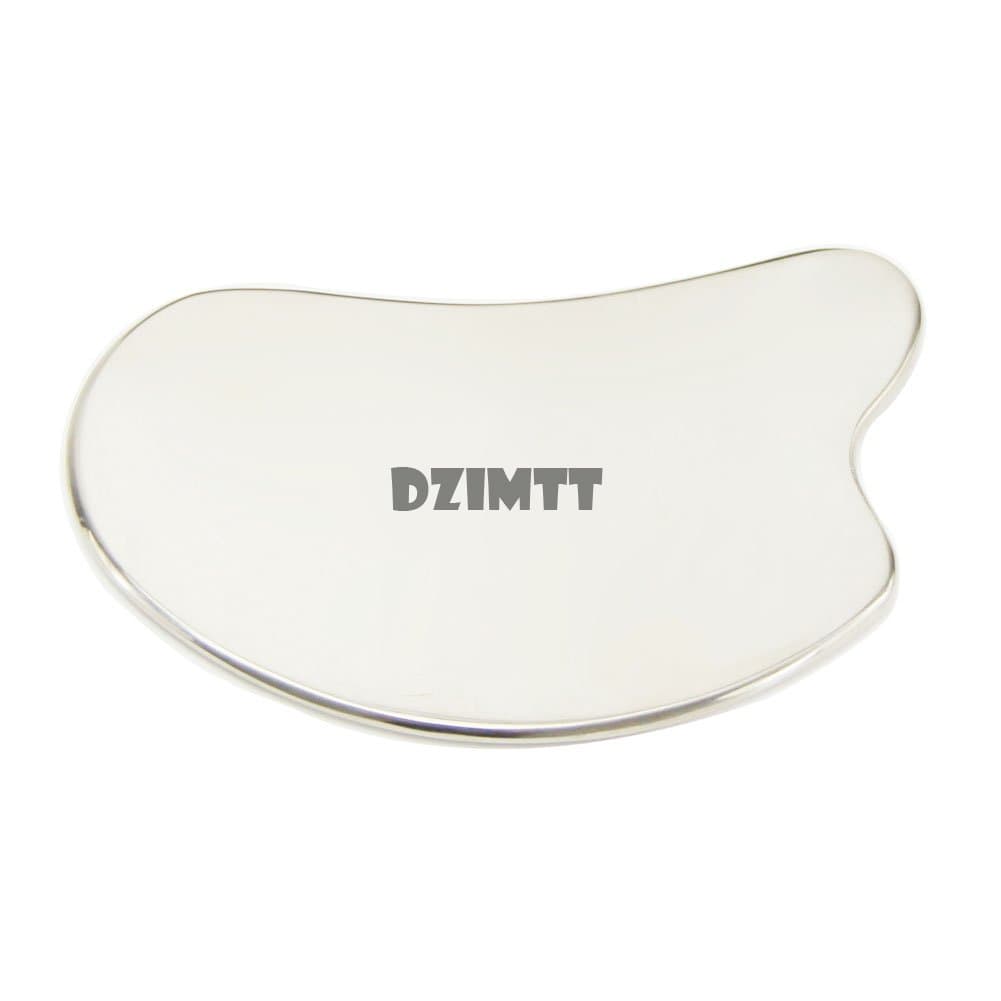 Dzimtt Professional Titanium Massage Gua Sha Tool,Chinese Guasha Scraper, Reduce Wrinkle, Dark Eye Circles and Puffy Eyes