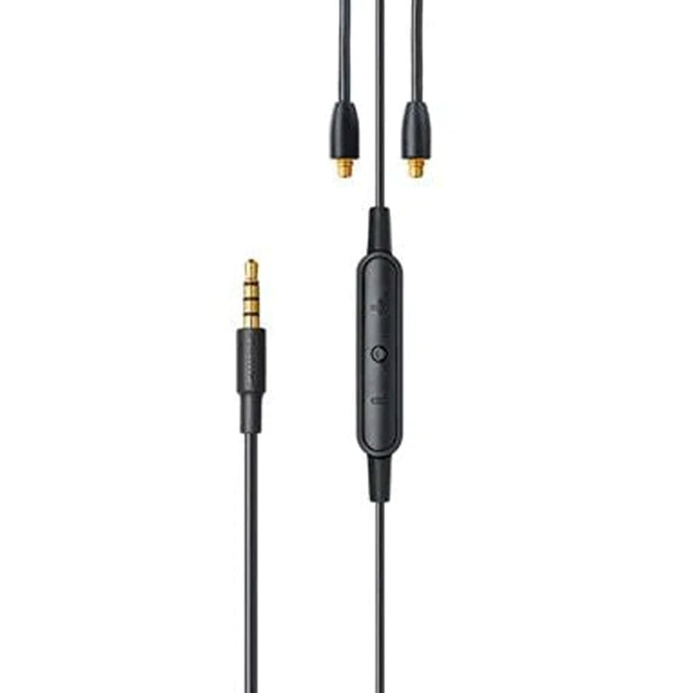 Shure RMCE-UNI Universal Communication Cable for Detachable SE Sound Isolating Earphones -Black