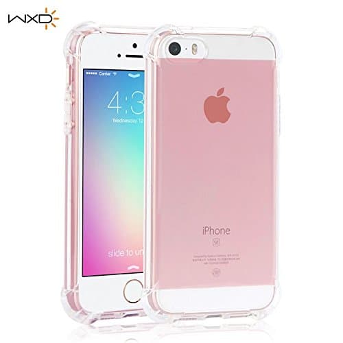 iPhone SE/5s/5 Case, Clear TPU Air-cushioned Shatterproof Protective Case for iPhone SE/5s/5 (Clear)