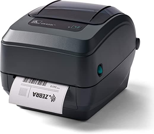 Zebra Technologies Thermal Transfer Desktop Printer for Labels, Receipts, Barcodes, Tags, and Wrist Bands - GK420T