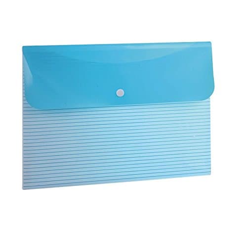 A4 File Folder Document Filing Bag Stationery Bag Carpeta File Bag Paper Document School Office Supplies,10 in blue