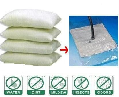 40 PACK Compressed Vacuum Storage Bags Medium, Large, XL to Jumbo Combo + Travel Bags