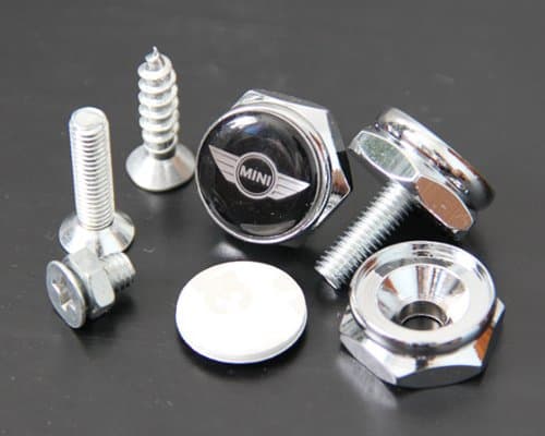 BMW Mini Cooper License Plate Frame Bolts Screws