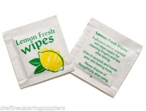 50x Lemon Scented Fresh Hand Wet Wipe