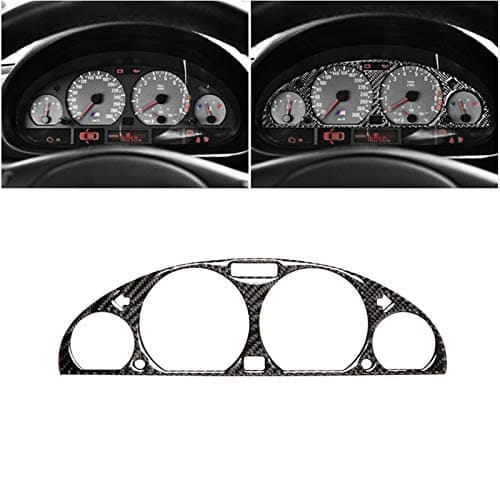 Carbon Fiber Internal Instrument Panel Decorative Frame Dashboard Cover Stickers Trim Interior For BMW E46 M3 1998-2005