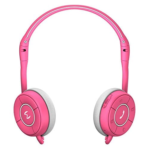 Moudio M100 Wireless Stereo Bluetooth Smart Headphones, Activity Calorie Tracker, Fitness Monitor, Sports Headset,Noise Reduction Hands-Free Voice Calls With Android and IOS APP (pink)