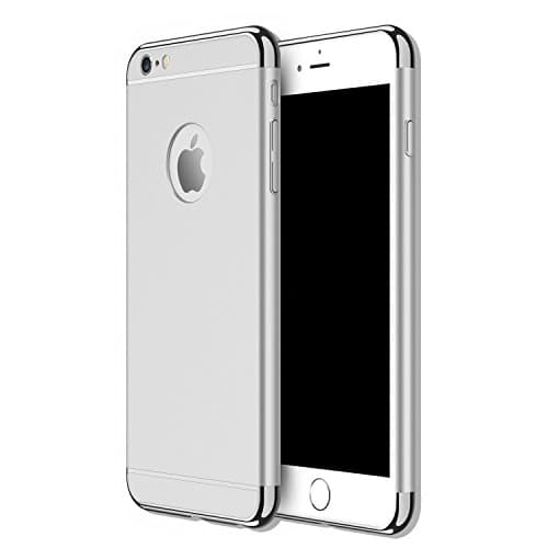 Anyos iPhone 5 5S SE 3 in 1 Hard Case, Electroplate Ultra-Thin Shockproof Protective PC Cover for iPhone 5 5S SE 4.0 inch