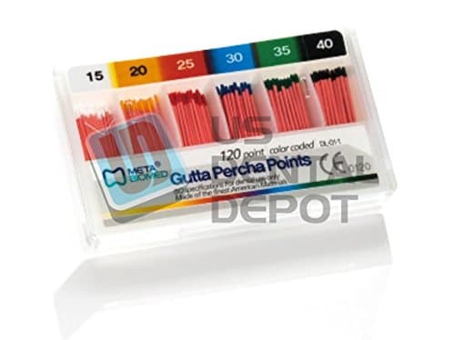 META - Gutta Percha Points Color Coded Spill Proof #10-120 103697 Us Depot