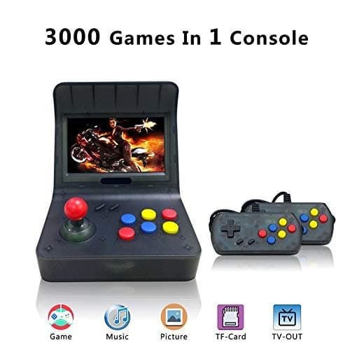 Retro Game Console , Handheld Game Console 4.3 Inch 3000 Classic Game Player , TV Output Portable Video Game Console (red)… (red)