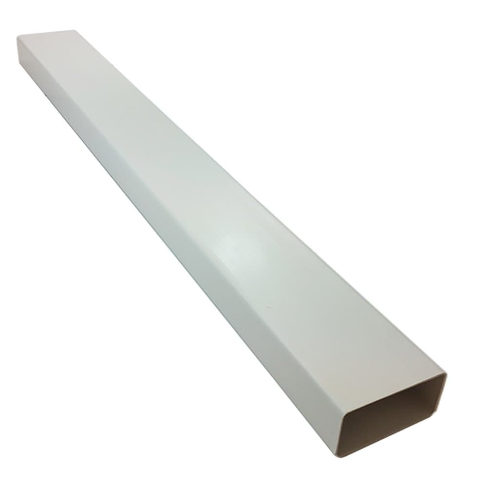 Rectangular Flat Ducting 110mm x 54mm - 1 Metre Length Flat Channel Pipe