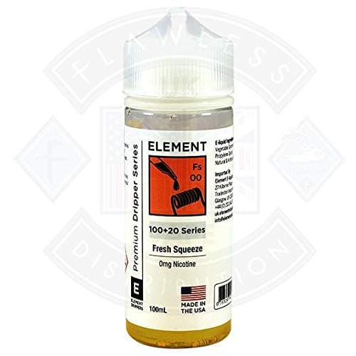 Element EliquidFresh Squeeze 0mg 100ml Shortfill | Rich Tasting 100% Authentic Juice | Nicotine Free 0%