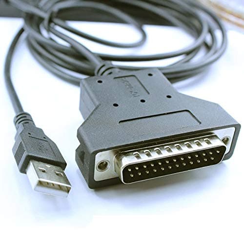 USB Programming Cable for Fanuc CNC DNC, USB to DB25 Male Console Cable for Fanuc, Built in FTDI Chip (6FT/1.8M)