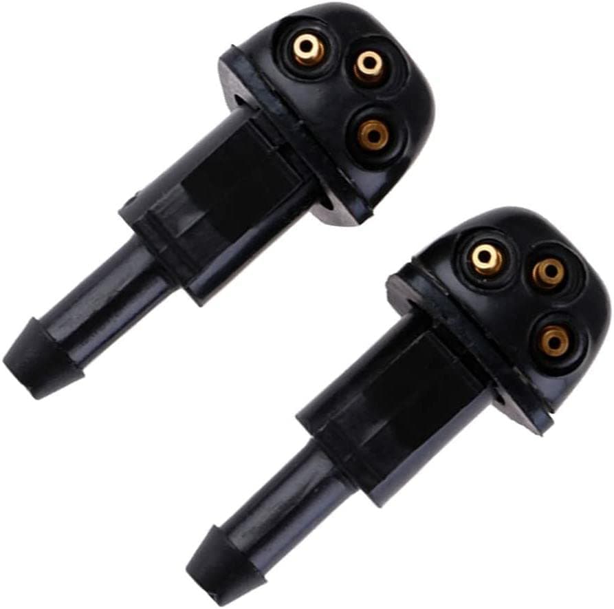 2 Pcs Car Windshield Spray Nozzle Sprayer Windscreen Washer Jets Universal Front Windscreen Washer Pump for Most Cars