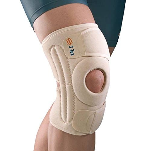 Medically Approved - Bilateral Wraparound Knee Support with Stabilising Straps - Beige or Black - Supplied to UK Hospitals(One Size Fits All, Beige)